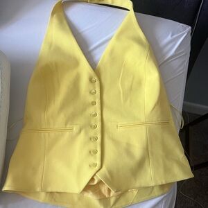 Canary Yellow Halter Vest/ Top - NEW